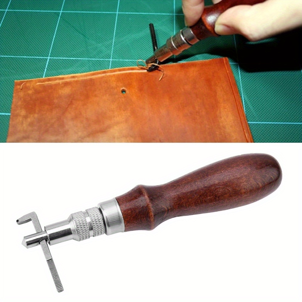 Groover Stitching Tool - 1 adet ayarlanabilir deri kenar dikiş