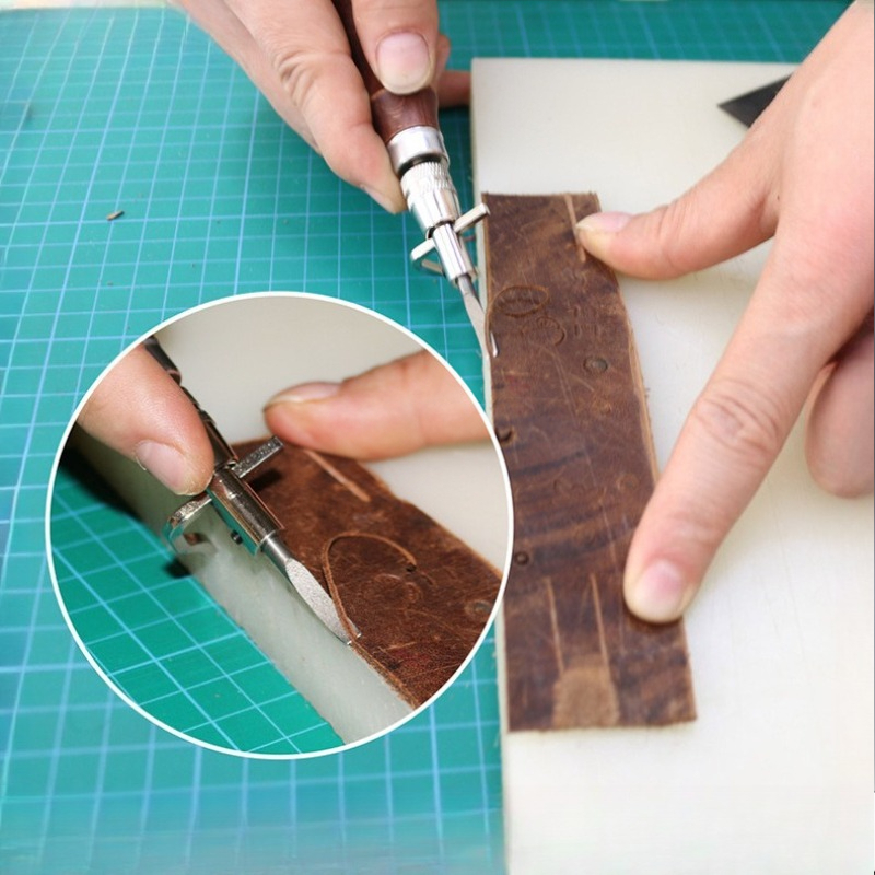 Groover Stitching Tool - 7'si 1 Arada Ayarlanabilir Deri İşleme