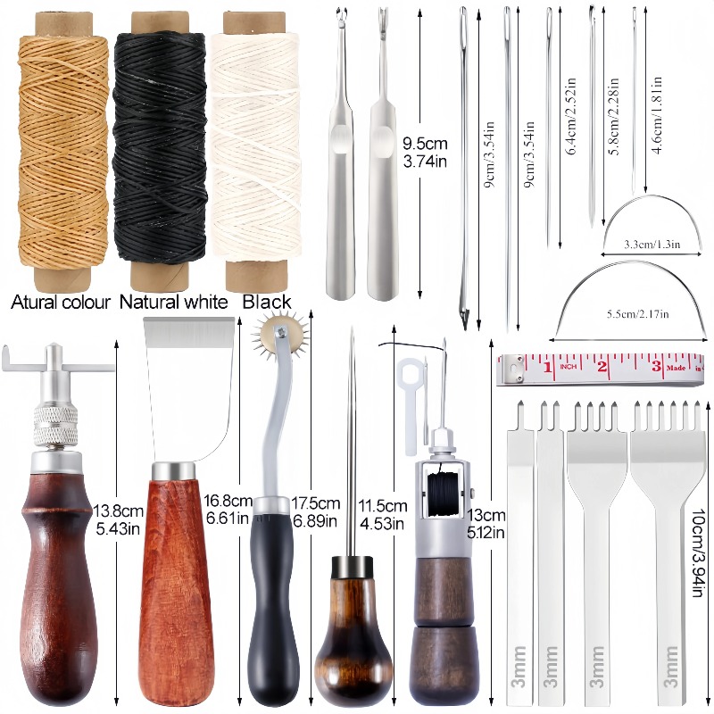 Groover Stitching Tool - Profesyonel El Dikişi Deri İşleme Alet