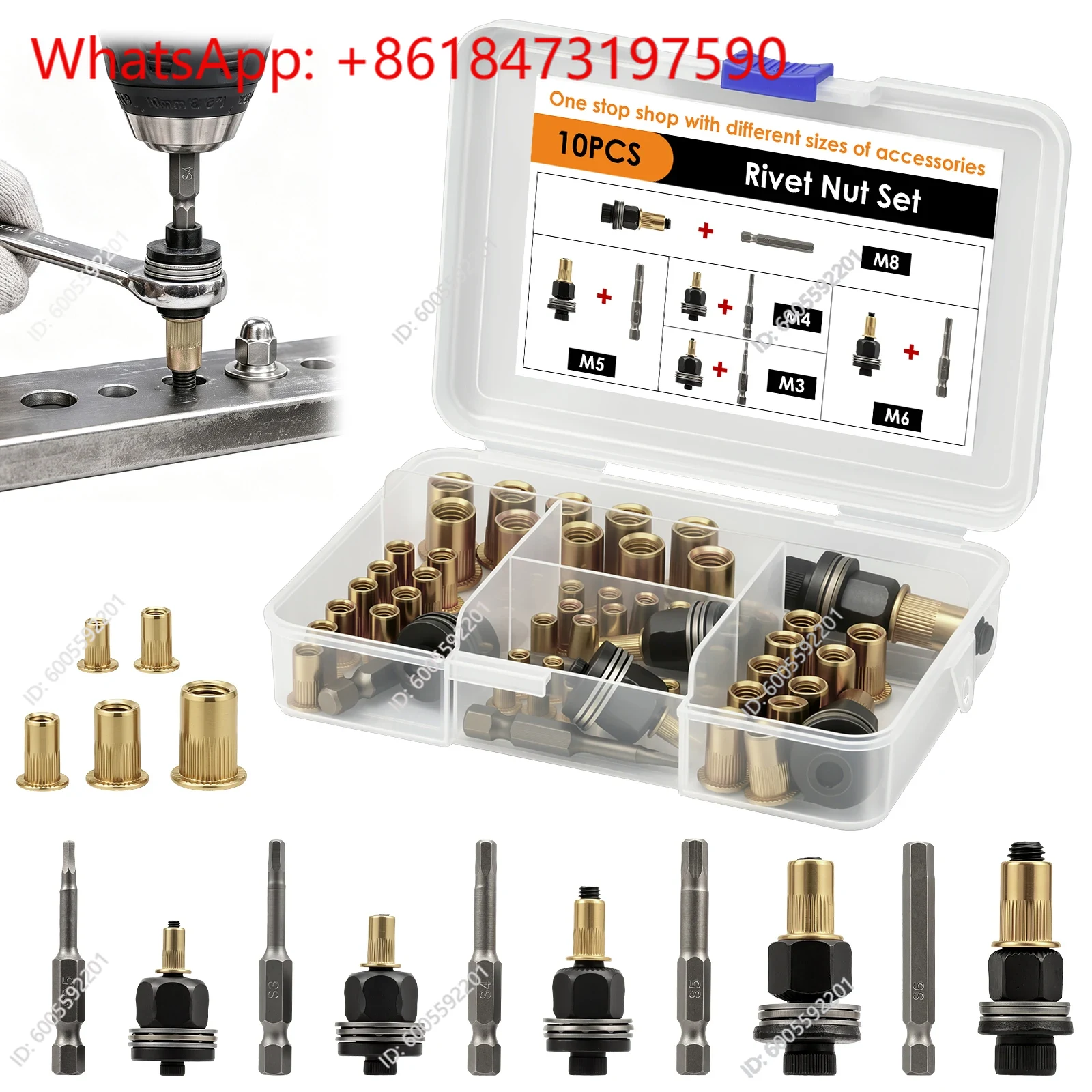 Perçin Somun Takım Seti M3 M4  - Rivet Setter Tool incelemesi ve fiyatı