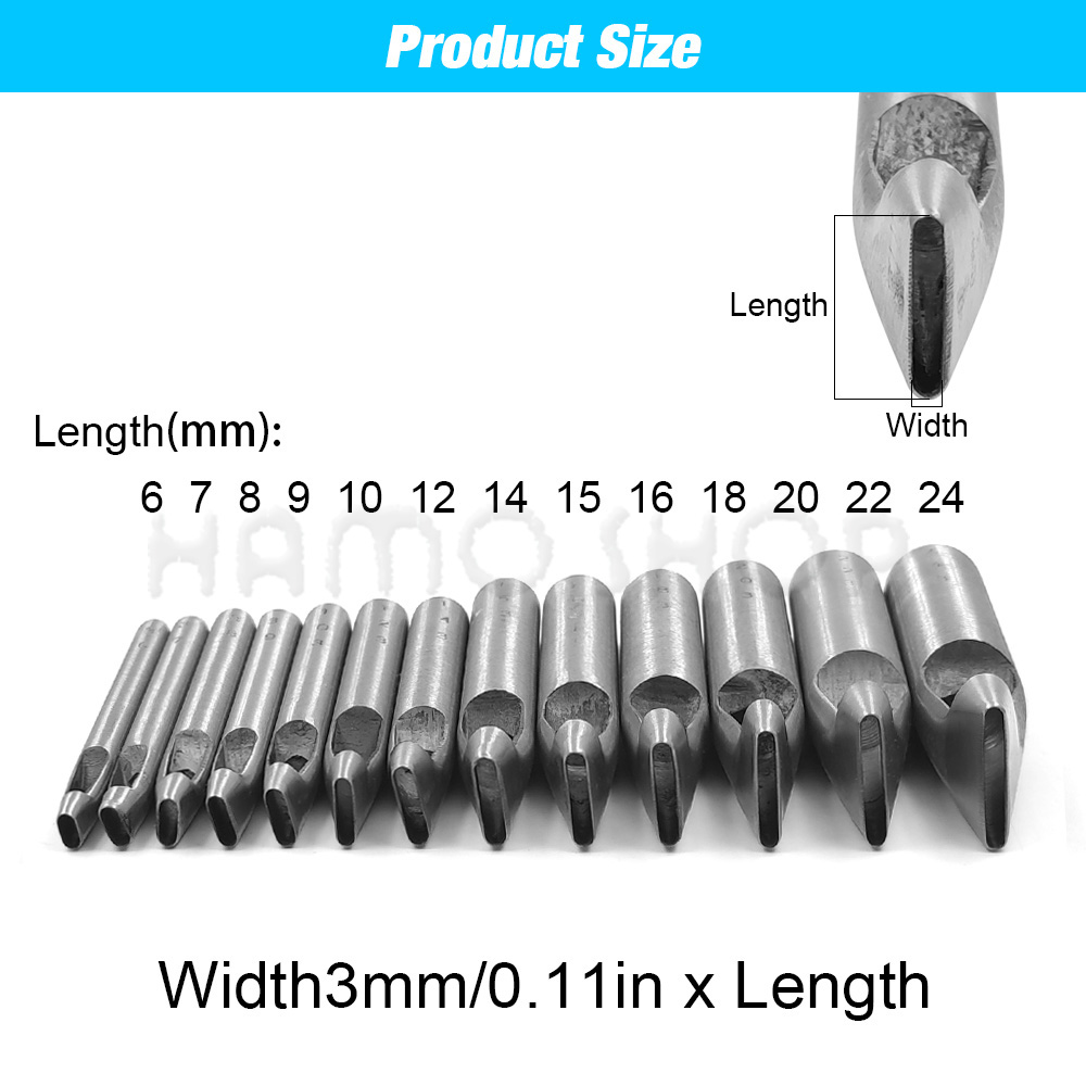 2mm/3mm Genişlikte Deri Oval Ş - Rivet Setter Tool incelemesi ve fiyatı